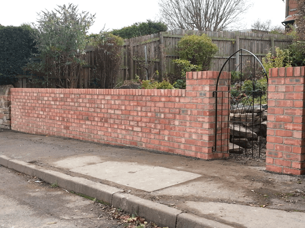 brick-garden-walls - CJK Builders, Consett